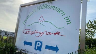 Der Campingpark heißt seine Gäste Herzlich Willkommen